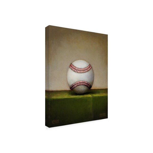 Daniel Patrick Kessler 'Lone Baseball' Canvas Art,18x24